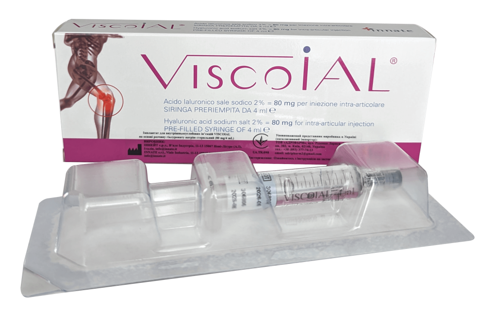 Viscoial, hyaluronik asidin sodyum tuzuna dayanan tıbbi bir üründür. Hyaluronik asit, fermantasyon yoluyla elde edilen 1000 ila 1500 kDa arasında sabit bir moleküler ağırlığa sahiptir: bu, ürünün mutlak saflığını garanti eder, alerjen ve inflamatuar reaksiyon risklerini en aza indirir.